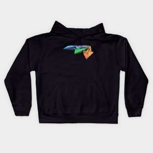 Colored Paper Planes Kids Hoodie